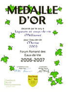 Mdaille d'or merise 2003